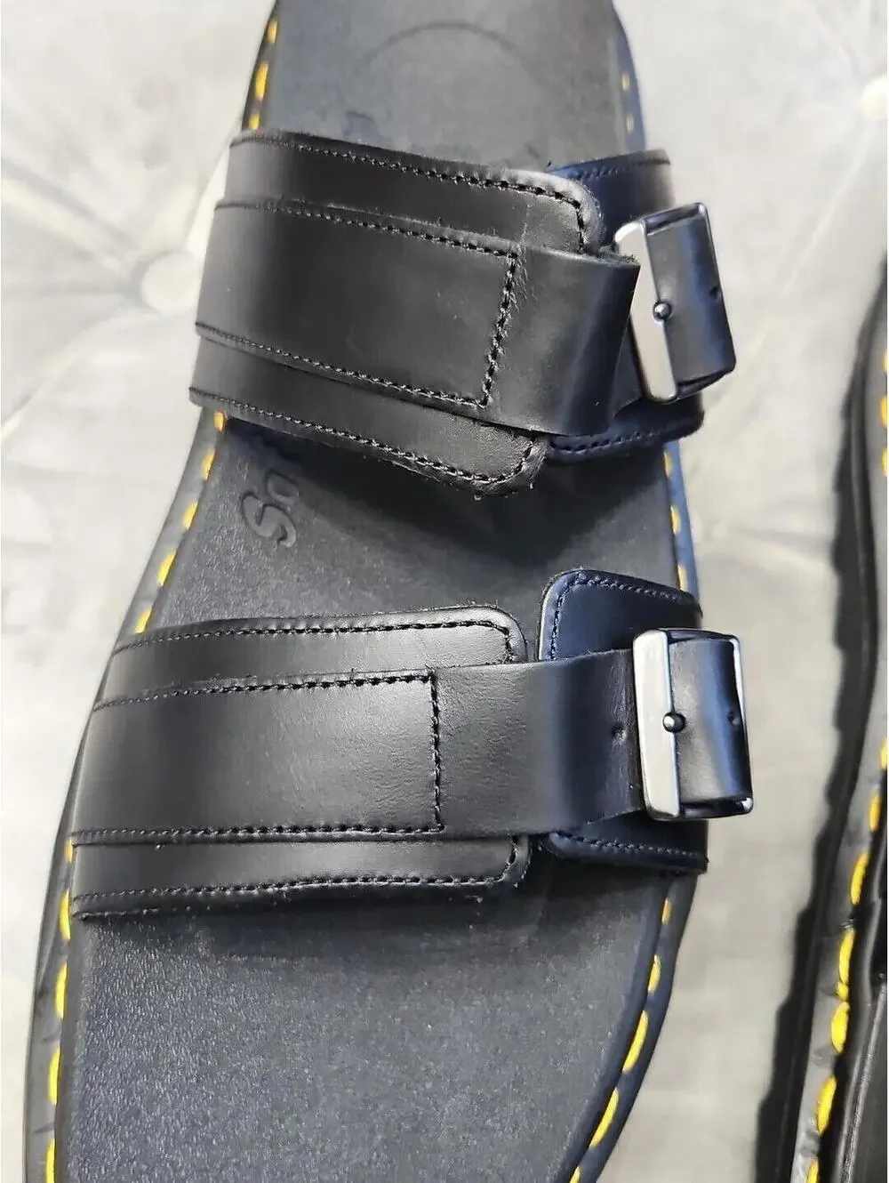 Dr. Doc’s Martens DM Myles Mens 14 US Black Leather Outdoor Strappy Sandals NEW